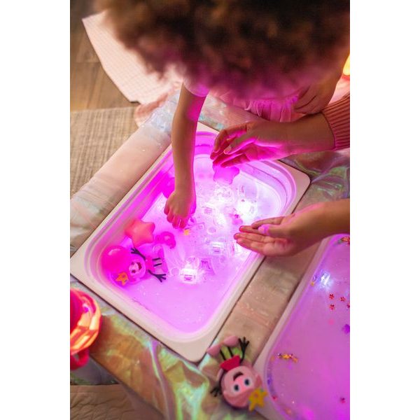 Smyslové svítící kostky Glo Pals 4 ks PRINCEZNA IDA
