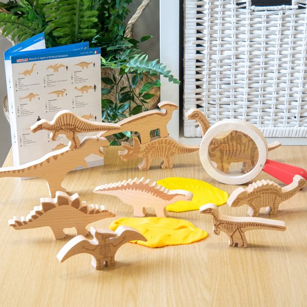 TickiT Dřevěné figurky dinosaurů 10ks