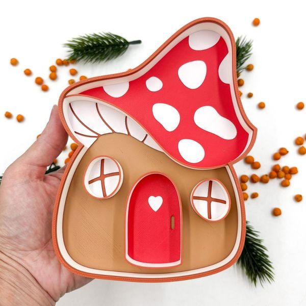 Eco Smyslový tácek Houbový domeček