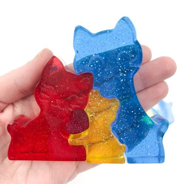 Pryskyřicové puzzle Kočičí rodinka