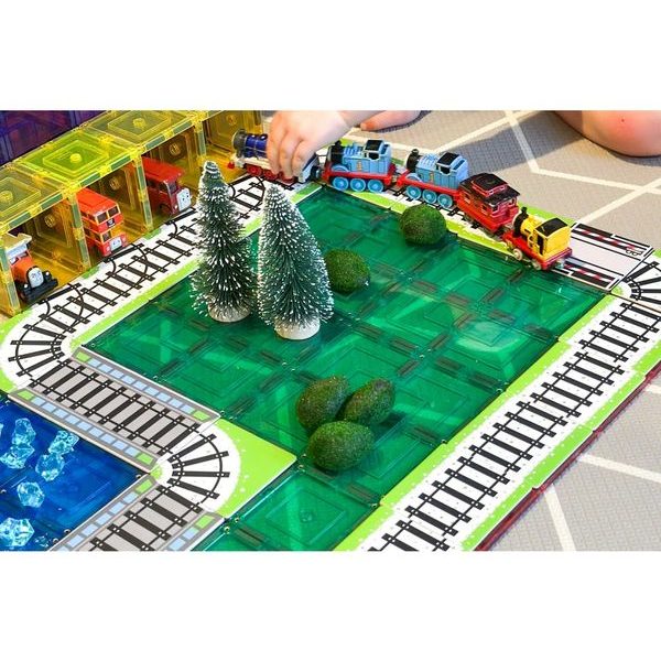 Learn&Grow magnetická stavebnice - vlakové koleje 36 ks
