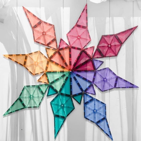 Connetix Tiles 202 ks - Magnetická stavebnice pastelová sada