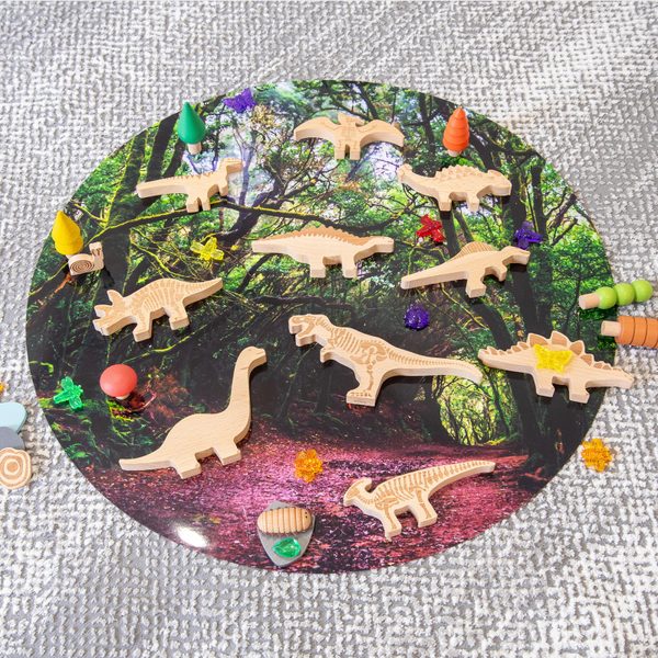 TickiT Dřevěné figurky dinosaurů 10ks