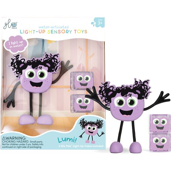 LUMI Figurka Glo Pals + 2 svítící kostky do vody