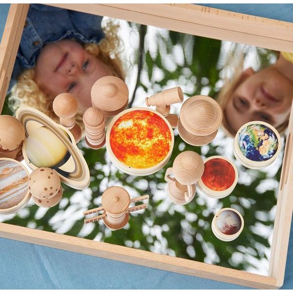 Tickit Dřevěný zrcadlový tác