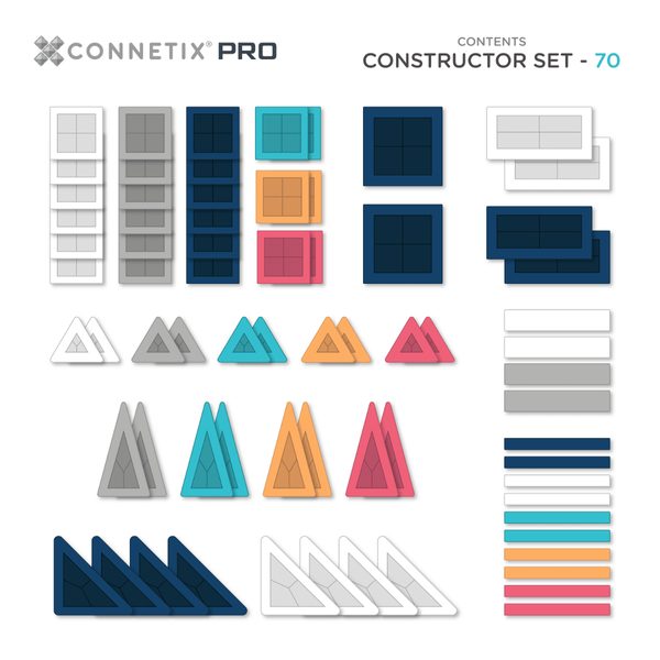 Connetix Tiles PR0 70 ks - Constructor set