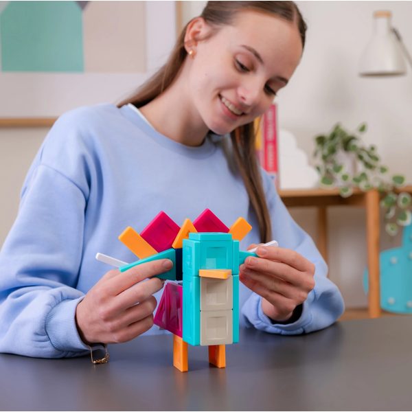 Connetix Tiles 30 ks - Magnetická stavebnice PRO Build It 4 Ways - Zvířata
