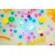 Smyslové svítící kostky Glo Pals 4 ks bílé PARTY PAL