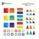 Connetix Tiles 60 ks - Magnetická stavebnice