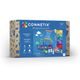 Connetix Tiles 66 ks - Magnetická kuličková dráha duhová - rozšiřující balíček