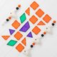 Connetix Tiles 17 ks - Magnetická stavebnice Halloweenská dýně