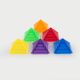 TickiT Průsvitné barevné pyramidy 30 ks