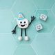 PARTY PAL Figurka Glo Pals + 2 svítící kostky do vody