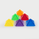 TickiT Průsvitné barevné pyramidy 30 ks