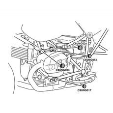 Chassis cap covers PUIG 9664N črna