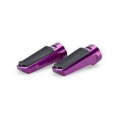 Footpegs without adapters PUIG SPORT 7318L purple with rubber
