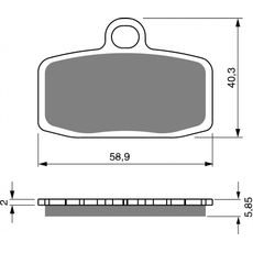 Zavorne obloge GOLDFREN 308 K5