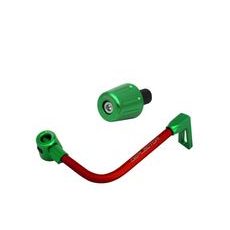 Lever guard in aluminium + left end ACCOSSATO DE004 with red hose and joint right