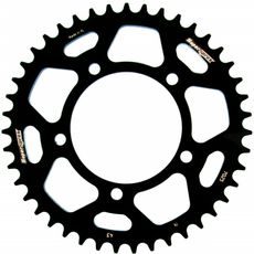 Aluminijasti zadnji verižnik (zobnik) SUPERSPROX RAL-7025:43-BLK črna 43T, 520