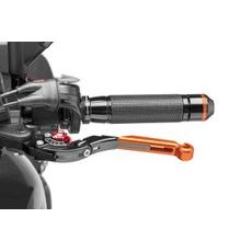 Clutch lever without adapter PUIG 29TNR raztegljiva poklopna (extendable folding) orange/red