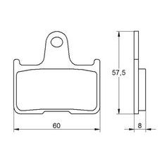 Zavorne obloge ACCOSSATO AGPP143 OR