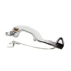 Brake pedal MOTION STUFF 83P-0671002 silver body, black steel fixed tip Steel Fixed Tip