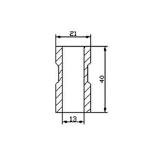 Mirror adaptor PUIG 9662N črna to bar end