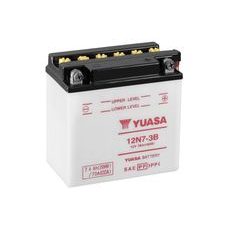 Conventional 12V battery with acid YUASA 12N7-3B
