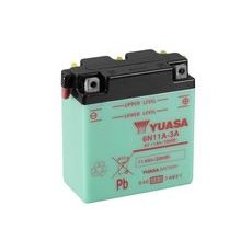 Conventional 6V battery with acid YUASA 6N11A-3A