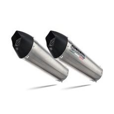 Dual slip-on exhaust GPR NEW GRAND PRIX EVO TITANIUM A.69.RACE.GPAN.TO Brushed Titanium