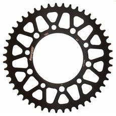 Aluminijasti zadnji verižnik (zobnik) SUPERSPROX RAL-1303:47-BLK črna 47T, 520