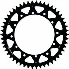 Aluminijasti zadnji verižnik (zobnik) SUPERSPROX RAL-853:50-BLK črna 50T, 520