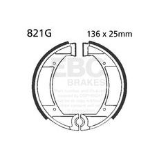 Brake shoe set EBC 821G grooved
