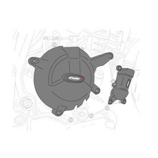 Engine protective covers PUIG 22347N črna included 3 covers