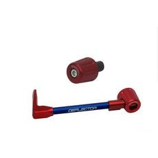 Lever guard in aluminium + right end ACCOSSATO DE005 with blue hose and joint levi