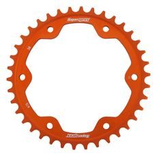 Rear ALU sprocket SUPERSPROX RAL-613:38-ORG oranžna 38T, 525