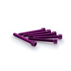 Screws PUIG ANODIZED 0370L violet M6 x 45mm (6pcs)