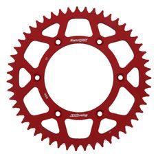 Aluminijasti zadnji verižnik (zobnik) SUPERSPROX RAL-8000:51-RED rdeč 51T, 520