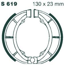 Brake shoe set EBC S619G grooved