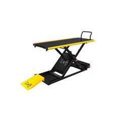 Motorcycle lift LV8 GOLDRAKE 600C FLOOR VERSION EG600CE.Y with electro-hydraulic unit (black and yellow RAL 1021)