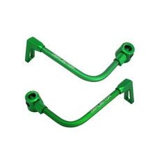 Lever guard ACCOSSATO DE003 with green hose and joint right + left, aluminium