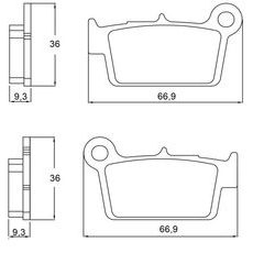 Zavorne obloge ACCOSSATO AGPP106 OR