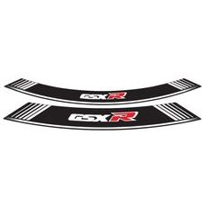 Rim strip PUIG GSXR 5525B bela set of 8 rim strips