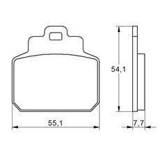 Zavorne obloge ACCOSSATO AGPP161 OR