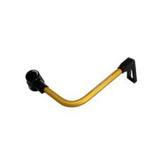 Lever guard ACCOSSATO DE001 with gold hose and joint right, aluminium