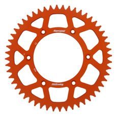 Rear ALU sprocket SUPERSPROX RAL-990:52-ORG oranžna 52T, 520