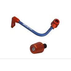 Lever guard in aluminium + right end ACCOSSATO DE005 with blue hose and joint levi