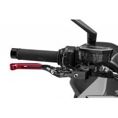 Brake lever without adapter PUIG 4.0 414RNN raztegljiva poklopna (extendable folding) red/black