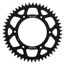 Aluminijasti zadnji verižnik (zobnik) SUPERSPROX RAL-8000:50-BLK črna 50T, 520