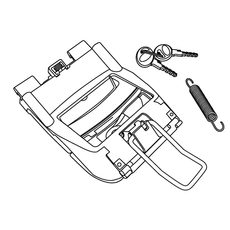Locking mechanism SHAD D1B45MAR for SH40 and SH45